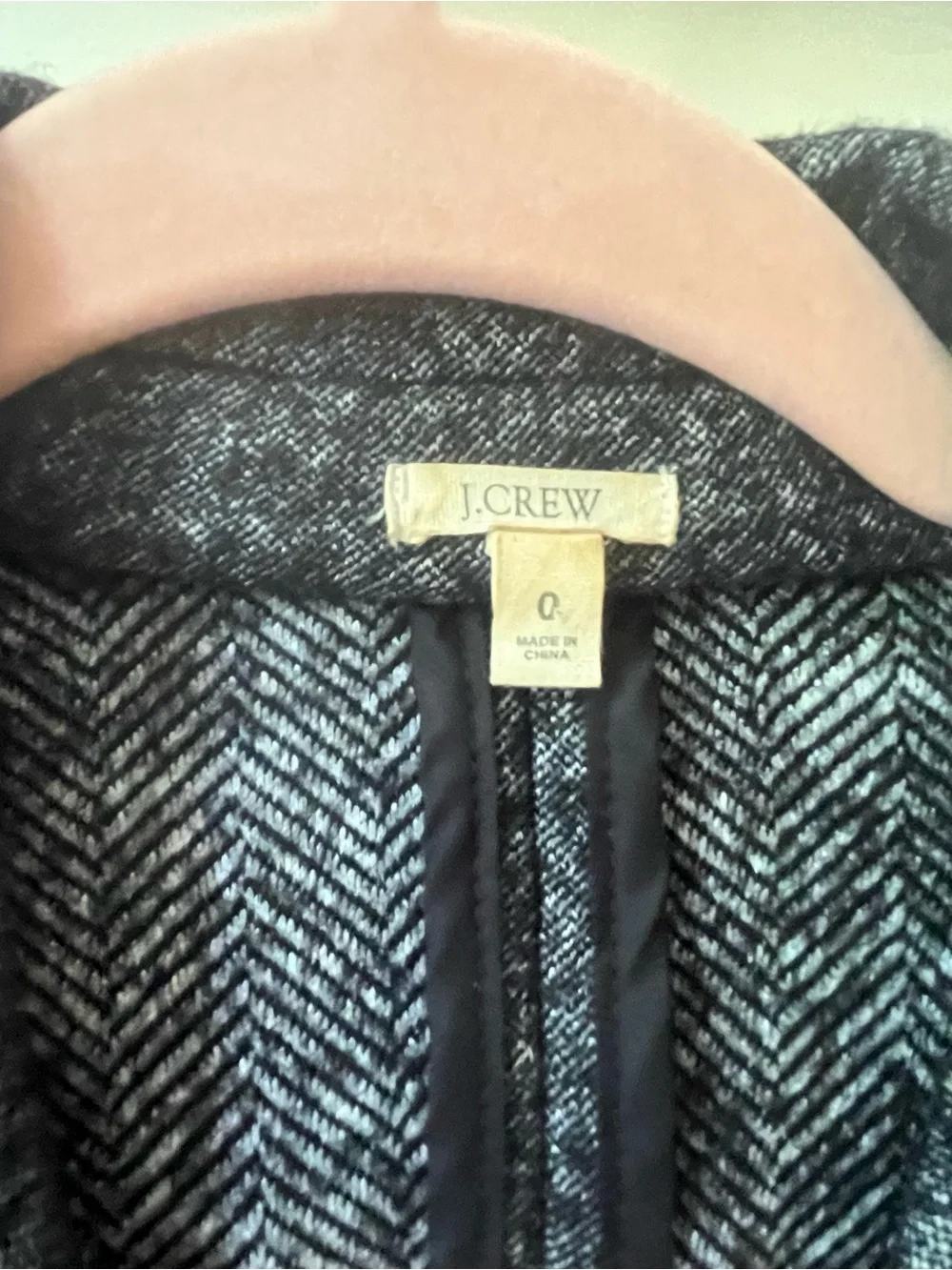 J. Crew Women's Charcoal Gray Double-Breasted Blazer